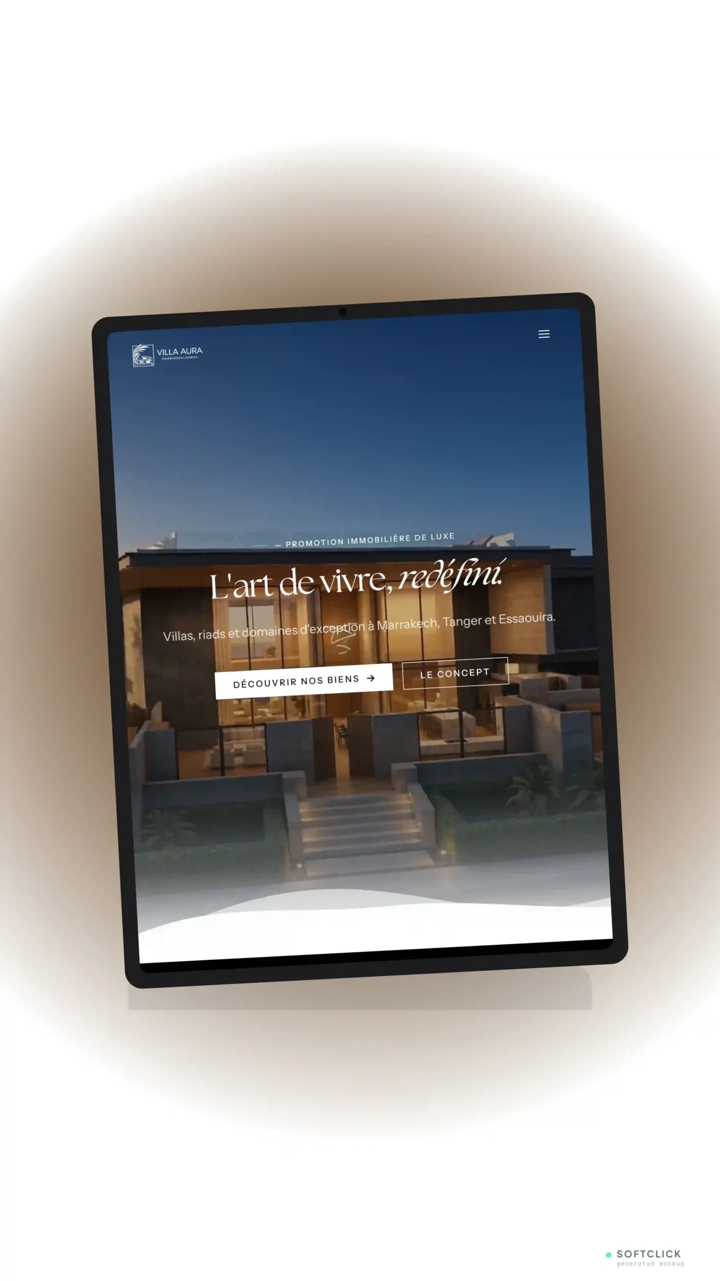 softclick_villaaura-vercel-app_tablet-showcase