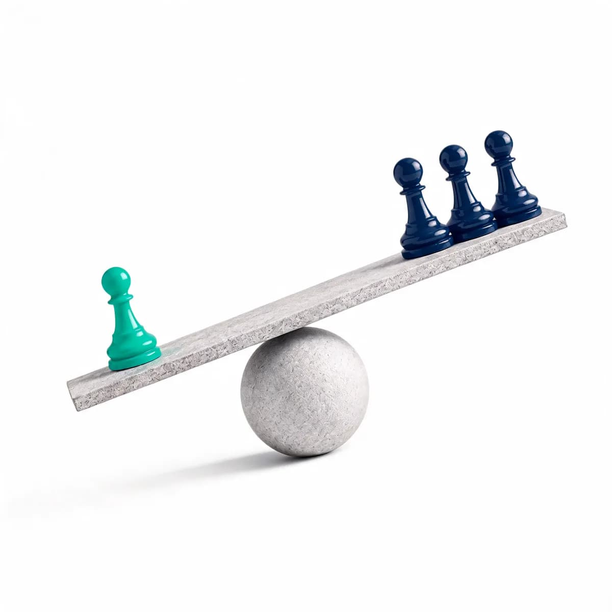 Positioning and search strategy that outweighs bigger competitors